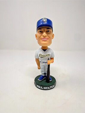 NWT Paul Molitor Brewers Bobblehead - Blue & White Uniform Collectors Edition